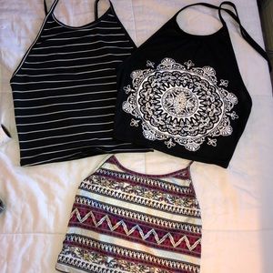 Halter crop top bundle❤️